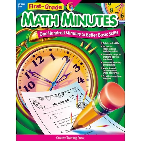 Creative Teaching Press First-Grade Math Minutes Book 2583